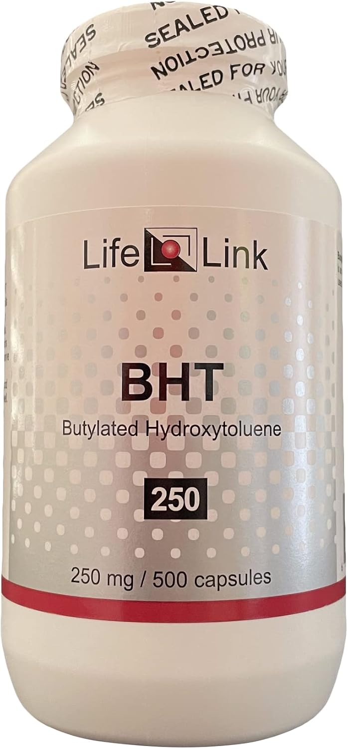 LifeLink BHT 250 mg, 500 Capsules - görsel 1