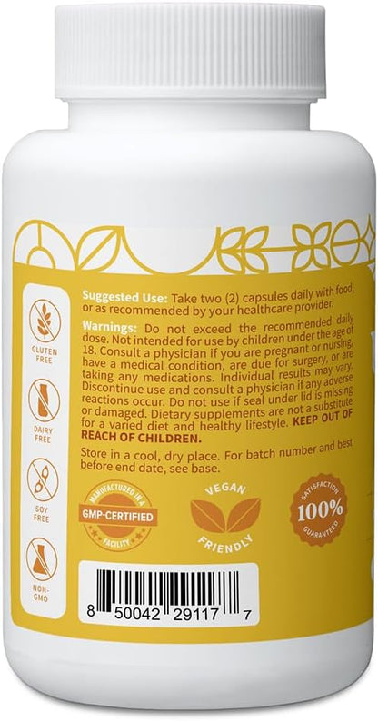 Pattern Wellness Uric Acid Support Supplement – Herbal Formula for Uric Acid Balance & Joint Wellness – 60 Veggie Capsules