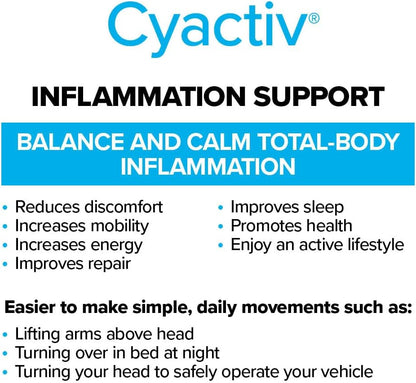 Cerule Cyactiv Natural Inflammation Support – Whole Body Balance & Cellular Defence – 60 Capsules