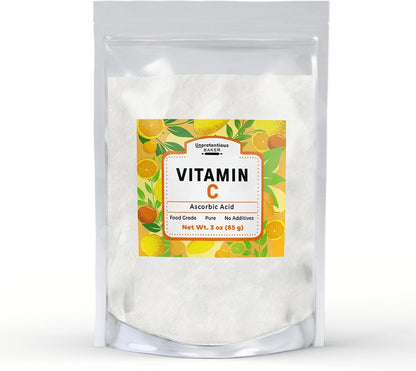 Unpretentious Vitamin C Powder - Bakers' Ascorbic Acid, Resealable Bag (454g)
