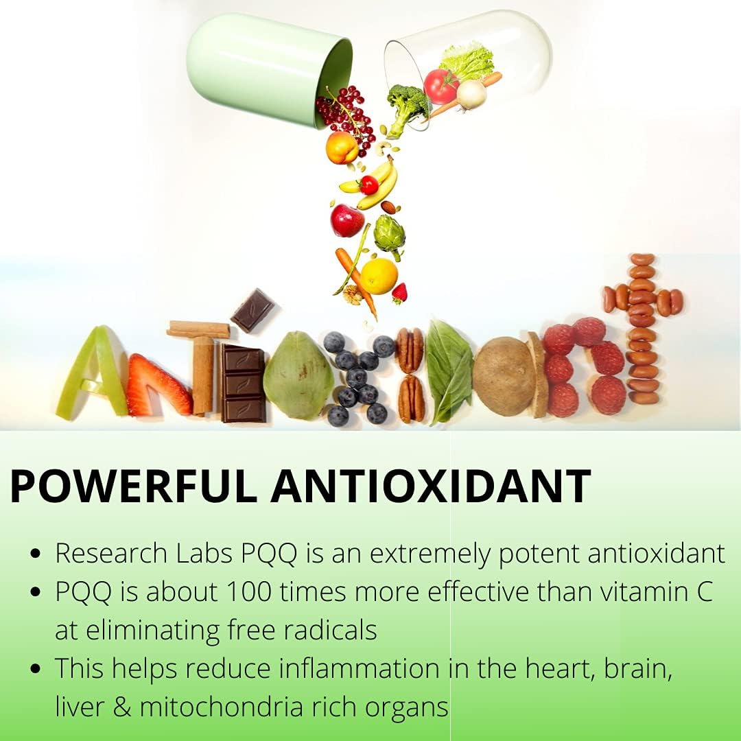 Research Labs Ultra High Purity PQQ 20mg - 120 Capsules - görsel 2