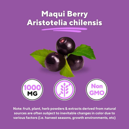 Maqui Berry 1000mg - Maqui Berry Powder – Money-back guarantee: If you are not entirely satisfied, we offer a – Image 5