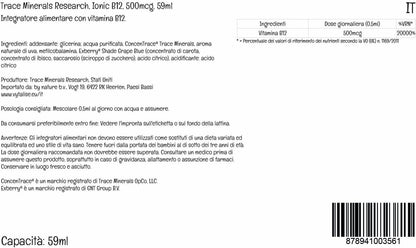 Trace Minerals Liquid Ionic Vitamin B12 1000 mcg, 60 ml