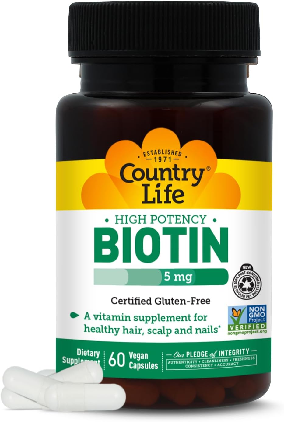Country Life Biotin High Potency, 5mg, 120 Tablets - görsel 9