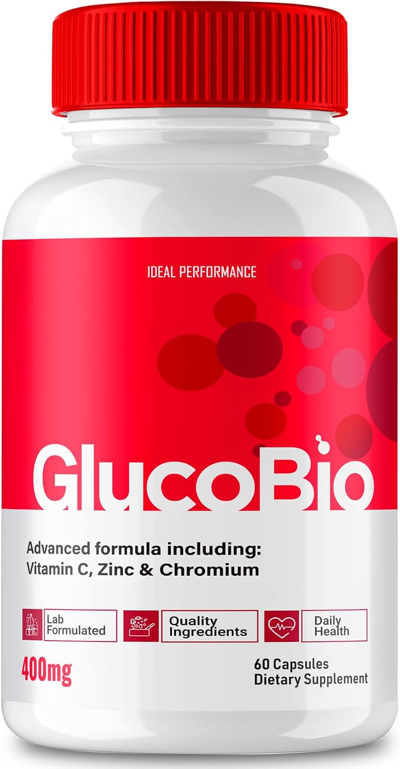 GlucoBio Capsules, Official GlucoBio Support Supplement – Potent Formula, GlucoBio Health and Wellbeing Capsules (60 Capsules) - görsel 1