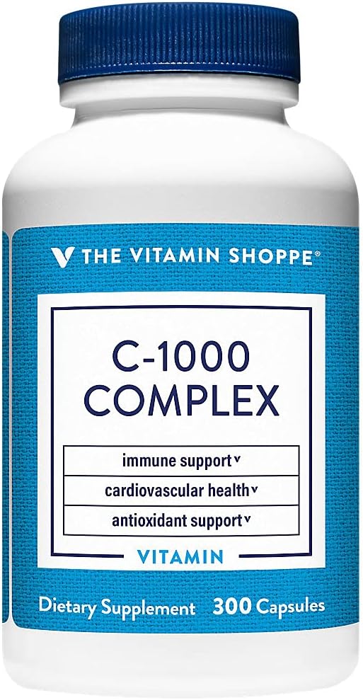 The Vitamin Shoppe C-1000 Complex 1,000mg, Antioxidant Support, 300 Capsules - görsel 5