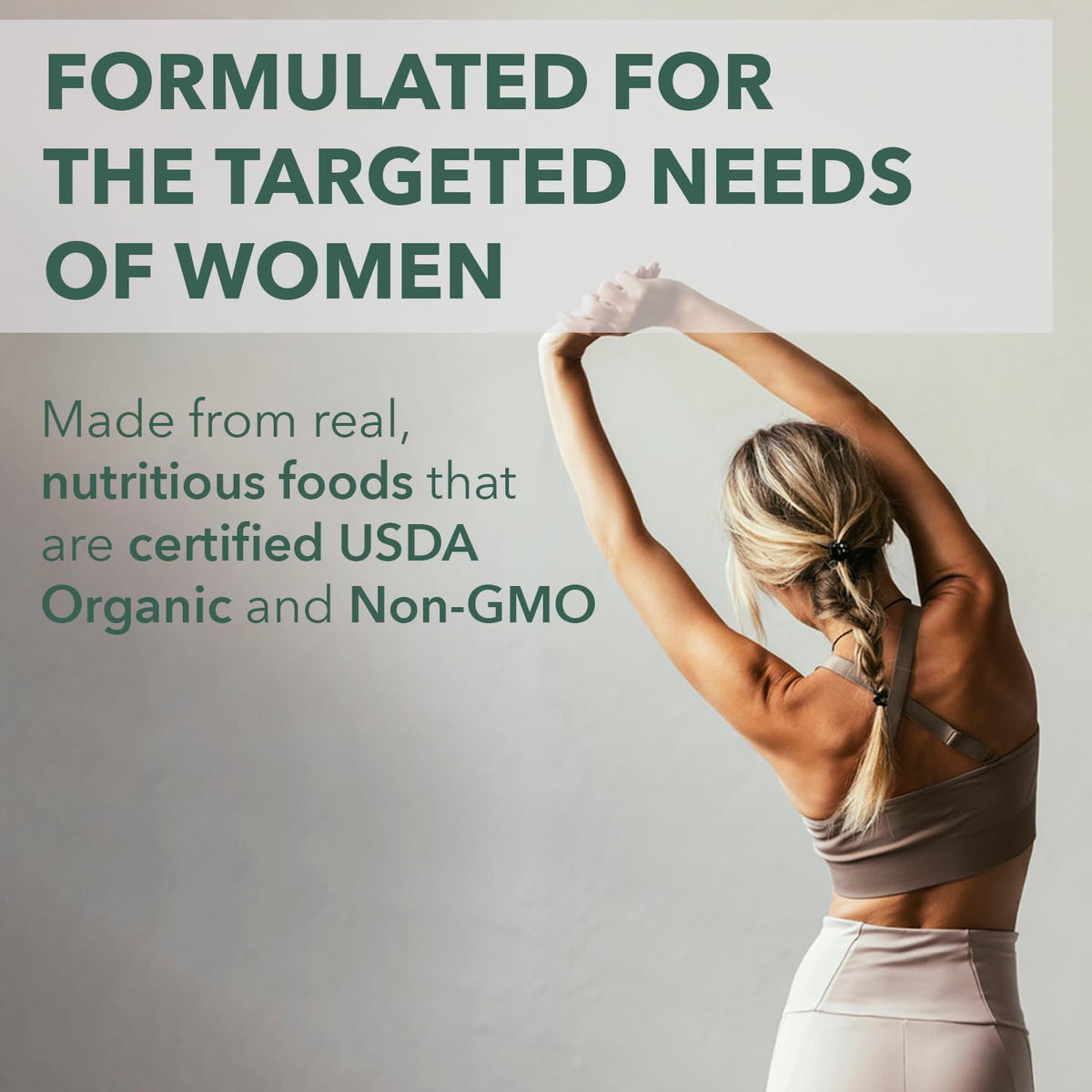 PlantFusion Organic Multivitamin for Women with Iron – One-a-day Vegan Whole Food Blend for Energy & Immune Support – 30 Tablets - görsel 4