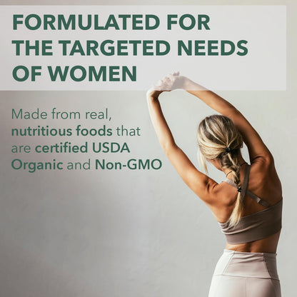 PlantFusion Organic Multivitamin for Women with Iron - 60 Tablets