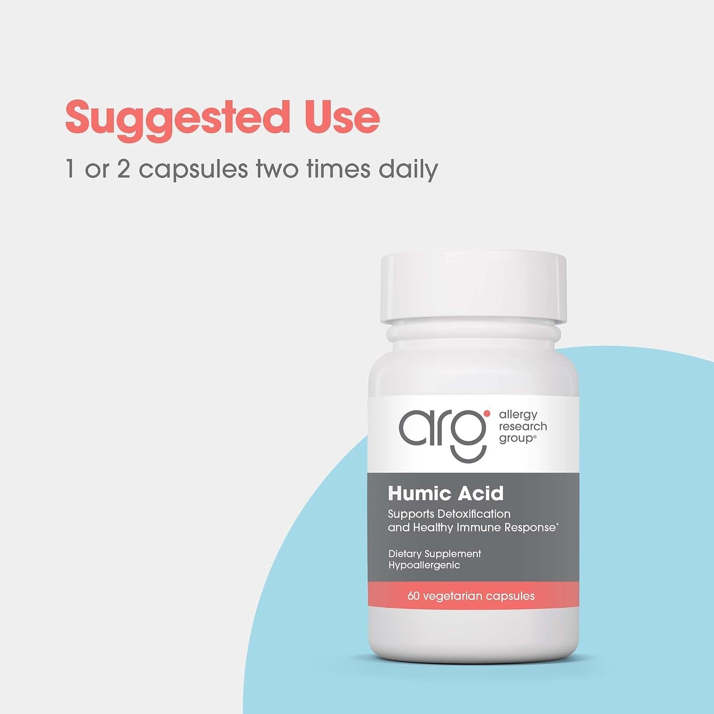 Allergy Research Group Humic Acid – 750 mg – 60 Capsules - görsel 4