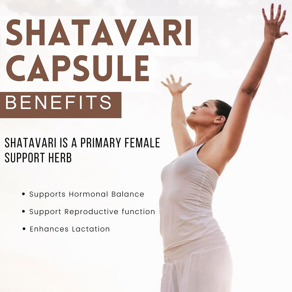 Shatavari Capsules 1000mg – 90 Veg Capsules – Herbal Supplement for Women - görsel 4