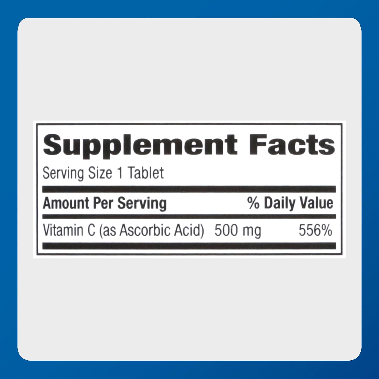 Major Vitamin C 500 mg Ascorbic Acid Tablets, 1000 Tablets - görsel 6