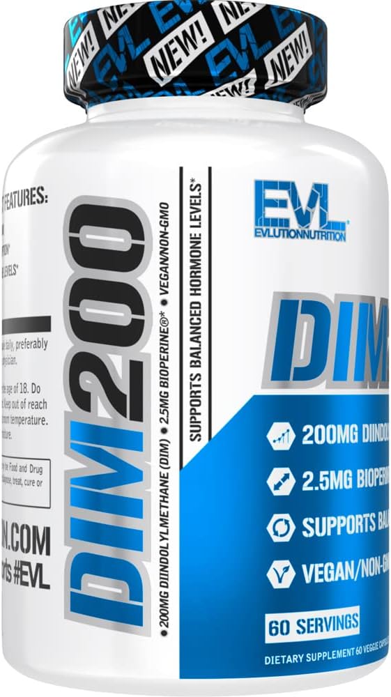 EVL Diindolylmethane (DIM) 200mg - Advanced Hormone Balance Supplement for Men with Bioperine - görsel 4