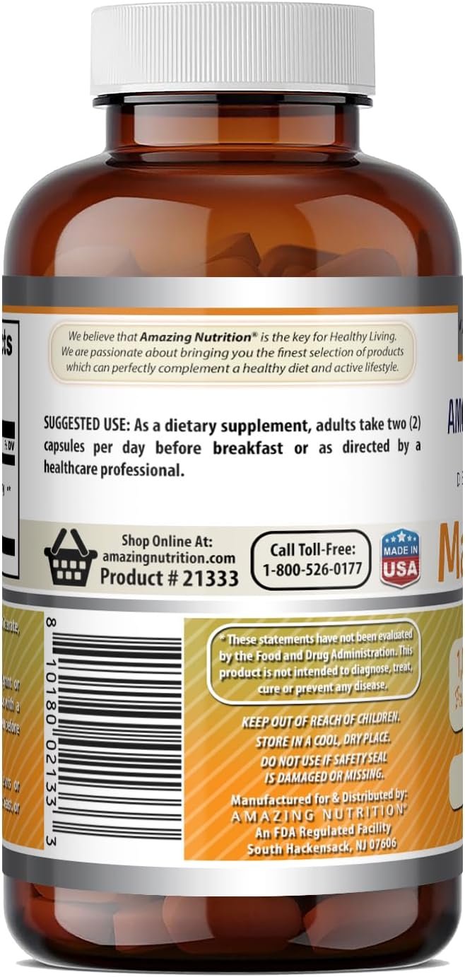 Amazing Formulae Mastic Gum 1000 mg | Capsules Supplement | Non-GMO | Gluten-Free | Made in USA (60 Count) - görsel 4