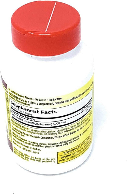 Kirkland Signature Quick Dissolve B-12 5000 mcg, 300 Tablets