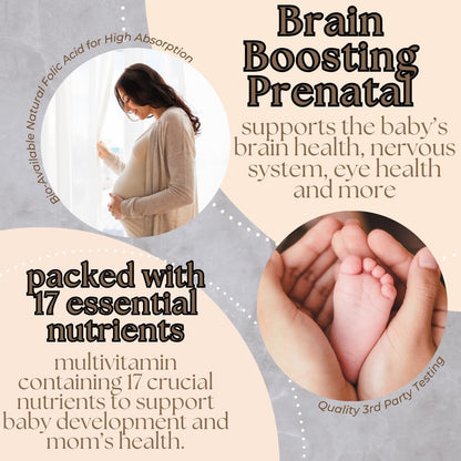 Research Labs Prenatal Vitamins: Methylated Folate, DHA & 17 Nutrients