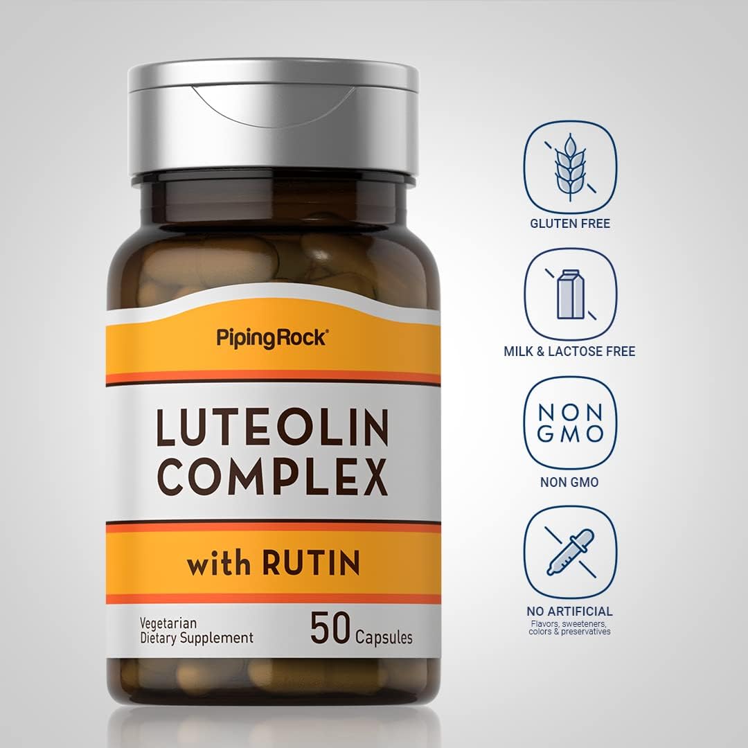 Piping Rock Luteolin Complex with Rutin – 50 Vegetarian Capsules - görsel 3