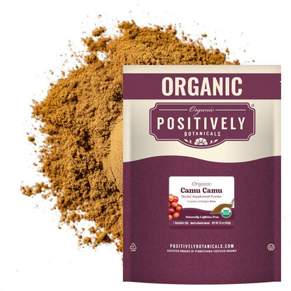 Organic Positively Botanicals Company, Camu Camu - Botanical Powder, 454 g
