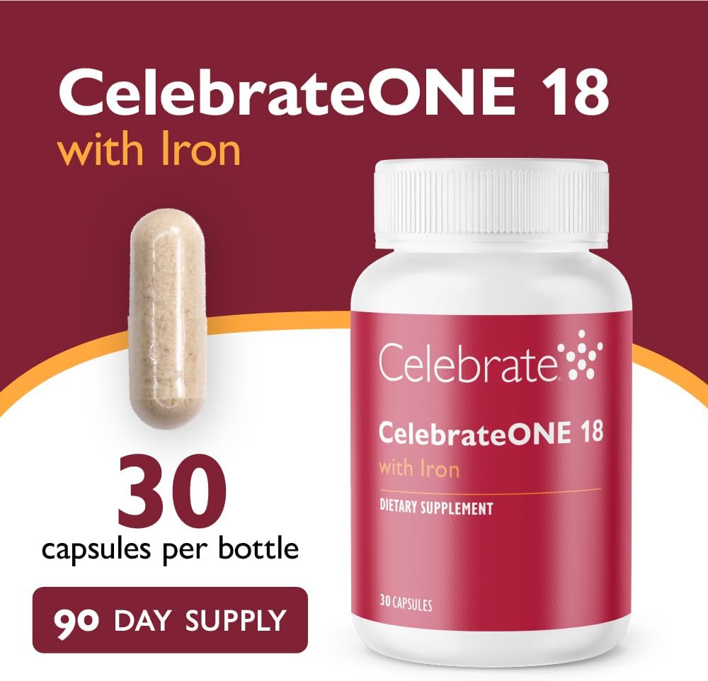 CelebrateONE 18 Bariatric Multivitamin with Iron – Once Daily, 30 Vegetable Capsules - görsel 2