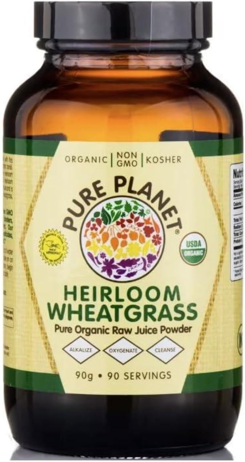 PURE PLANET Heirloom Wheatgrass - 90 Servings - görsel 1