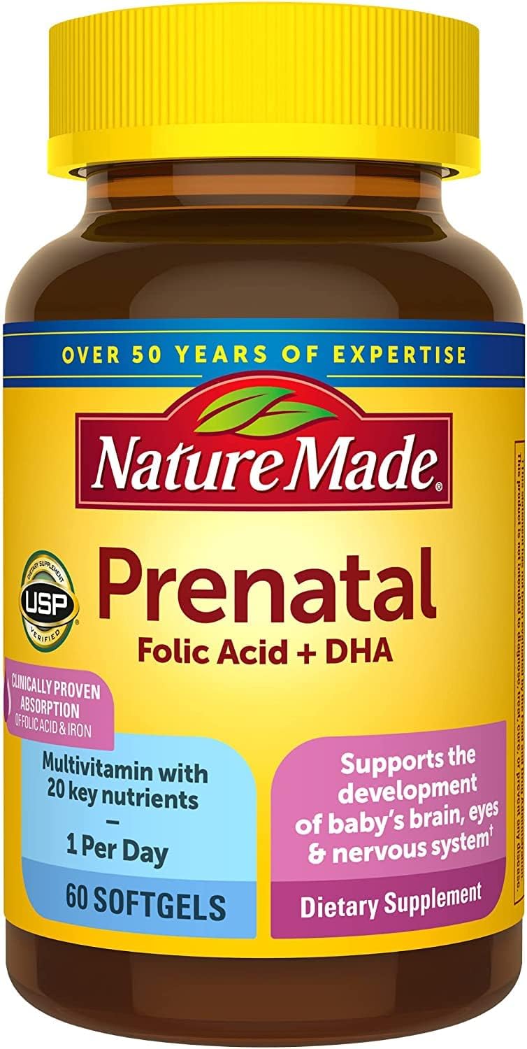 Nature Made Antenatal Multivitamin + DHA 200 mg Softgels - görsel 1