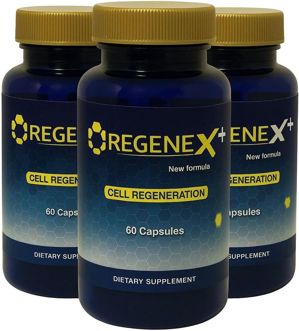Regenex Stem Cell Supplement with AFA Blue Green Algae, 180 Capsules (Pack of 3) - görsel 1
