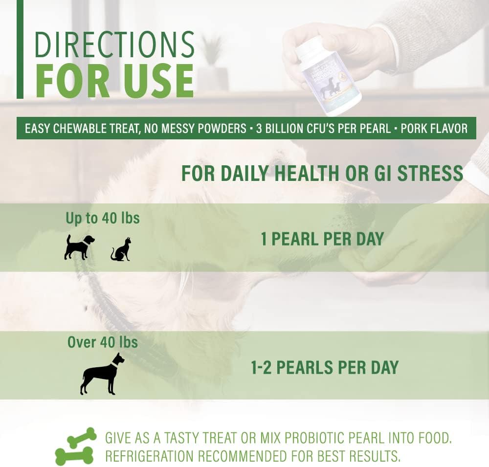 Nutrition Complete Pet Prebiotic + Probiotic for Dogs & Cats (60ct, Pork Flavoured Tablets) - görsel 5