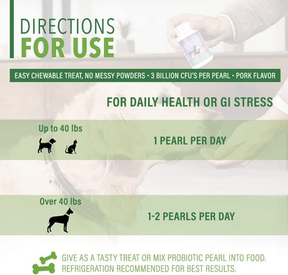 Nutrition Complete Pet Prebiotic + Probiotic for Dogs & Cats (60ct, Pork Flavoured Tablets)