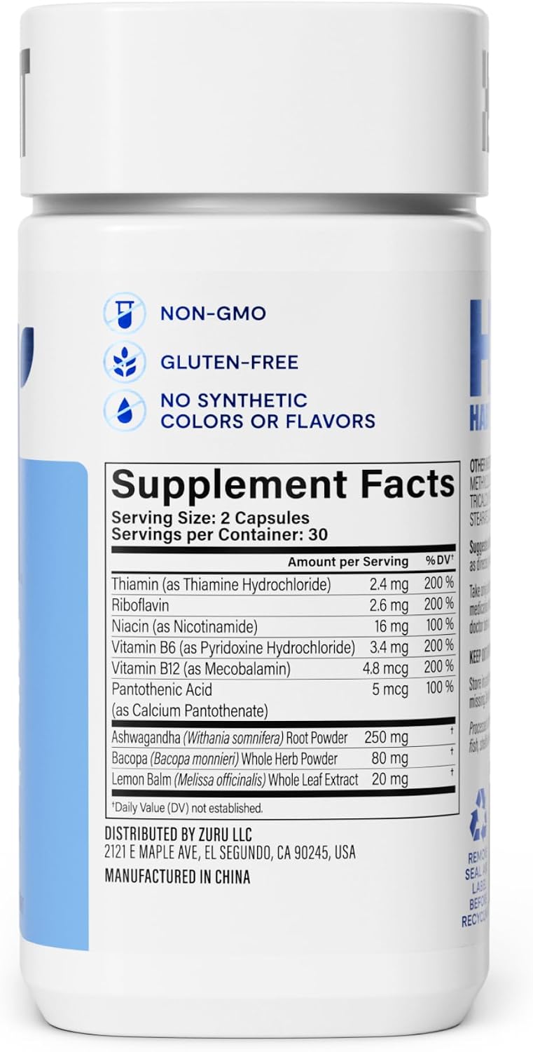 Habit Stress Relief Supplement - 60 Capsules - görsel 5