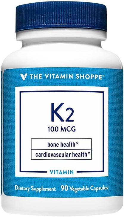 Vitamin K2 MK-7 100 mcg – Bone Maintenance & Circulatory Support – 60 Vegan Capsules