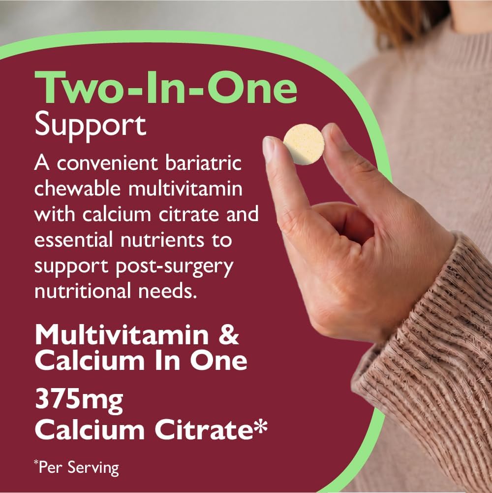 Celebrate Vitamins 2-in-1 Bariatric Multivitamin with Calcium Citrate - Orange Pineapple (120 Chewables) - görsel 8