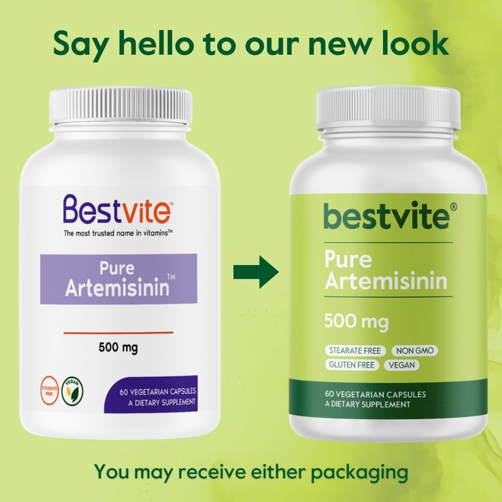 BESTVITE Artemisinin 500mg, 120 Vegetarian Capsules – Pure, No Fillers - görsel 6