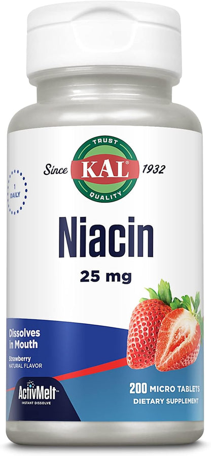 KAL Niacinamide 250 mg Tablets, 100 Tablets