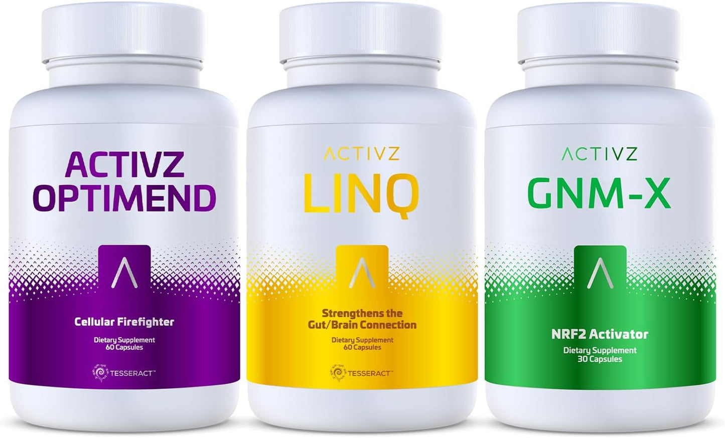 ACTIVZ Trifecta: GNM-X, Optimend, LINQ - Cellular, Mobility & Cognitive Support (3-Pack) - görsel 1