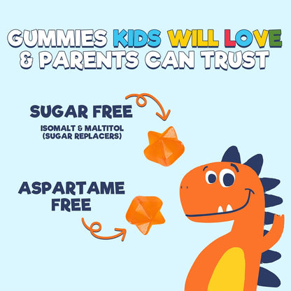 Nature's Nutrition Kids Multivitamin Gummies - Sugar Free - Orange Flavour - Non-GMO - 60 Gummies