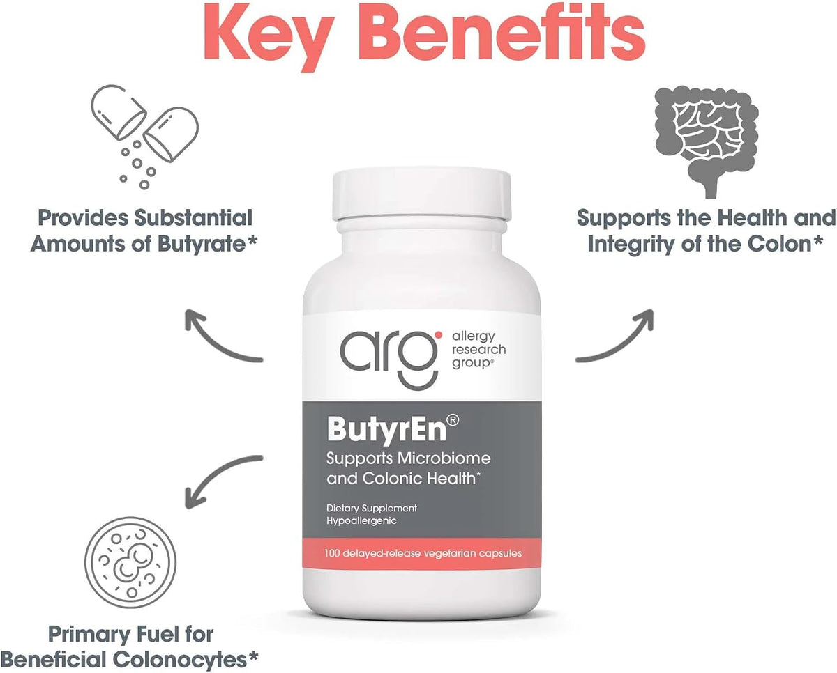 ARG ButyrEn Colon Lining Nutrition – Gut and Colon Health Supplement – 100 Delayed-Release Capsules - görsel 4