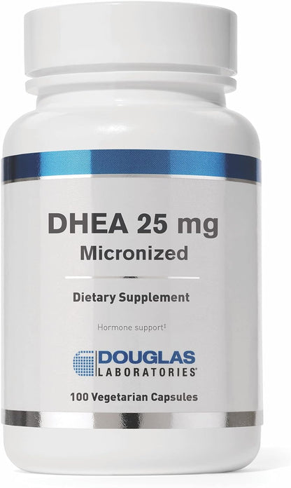 Douglas Laboratories DHEA 25 mg Capsules - Micronised - 100 Vegetarian Capsules