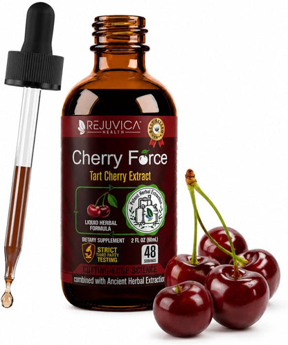 Rejuvica Health Cherry Force - Advanced Tart Cherry Extract - Liquid Drops