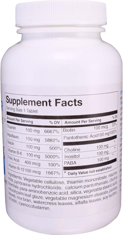 Wonder Labs B-Complex Maximum Potency - 100 Tablets