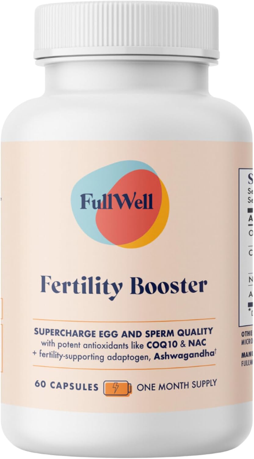 FullWell Fertility Booster - Conception Support for Men & Women - Supports Egg & Sperm Quality - Reproductive Health - CoQ10, Ashwagandha, NAC & ALA - 60 Capsules, 2 Pack (60 Servings) - görsel 10