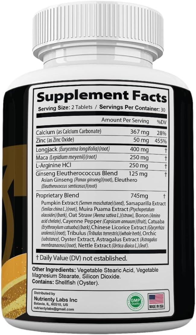 Zonata Male's Growth Food Supplements (3 Pack) - 180 Tablets - görsel 6