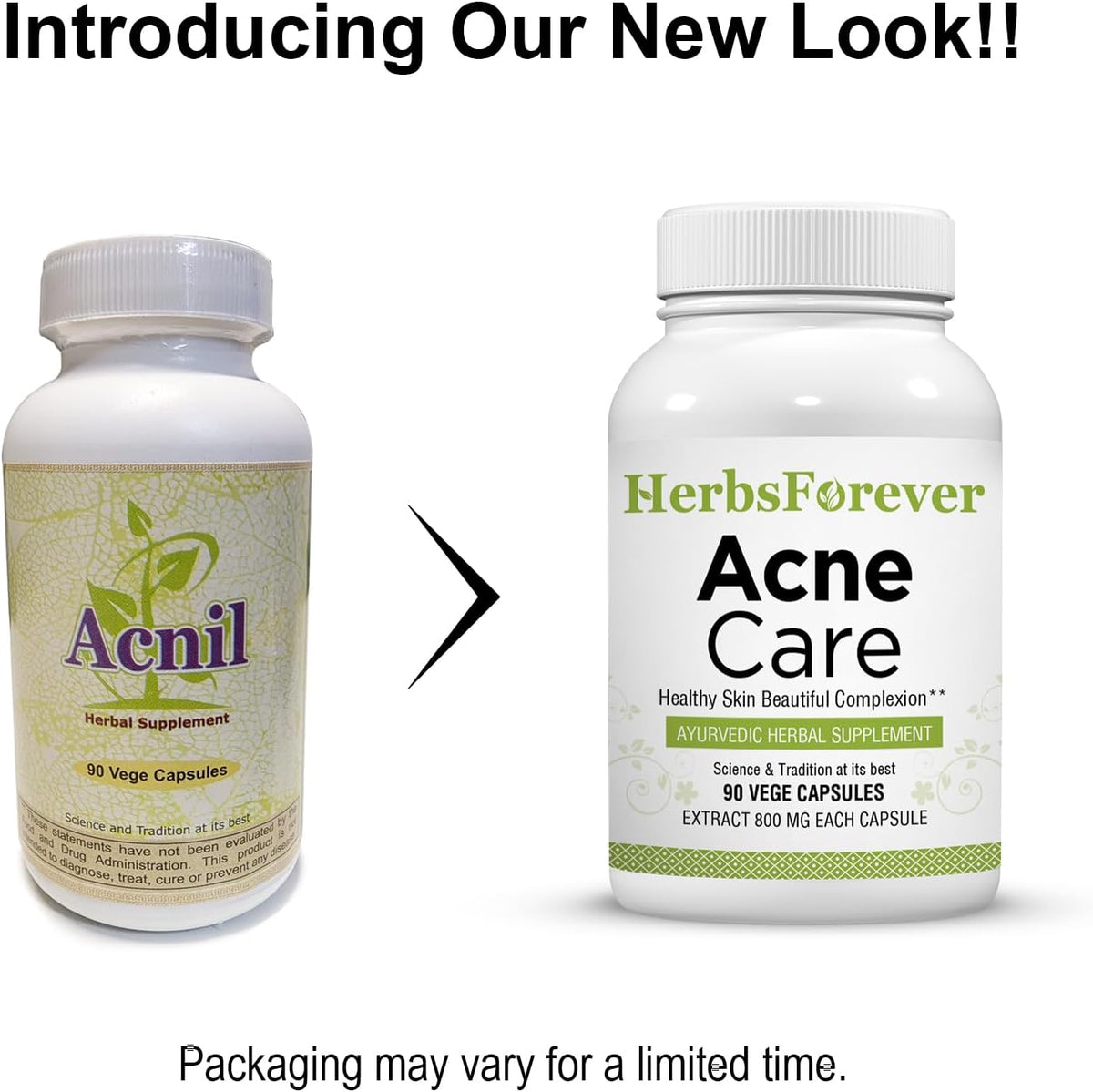 Acne Care ACNIL | Herbal Supplement for Clear Skin, Healthy Complexion | 90 Veg Capsules, 800mg Each | Ayurvedic Formula - görsel 2
