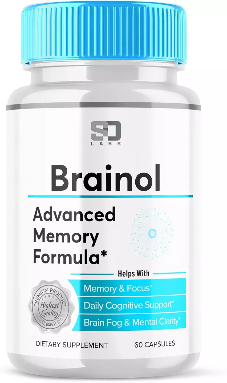 Brain-ol Advanced Memory Formula, 60 Capsules – Supports Memory, Focus and Daily Cognitive Health - görsel 1