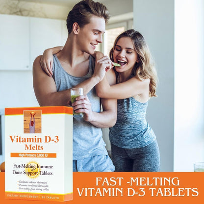 Dr. Newton's Naturals Vitamin D3 5000 IU Fast-Melting Tablets - 30 Tablets