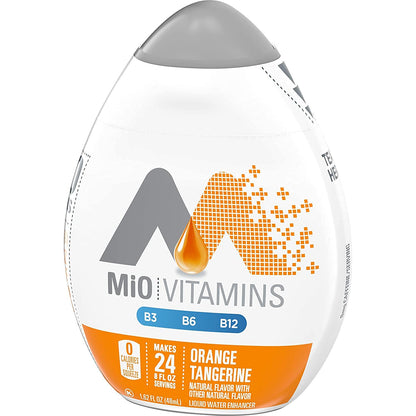 Mio Vitamins Liquid Water Enhancer, Orange Tangerine, 48 ml, 4-Pack