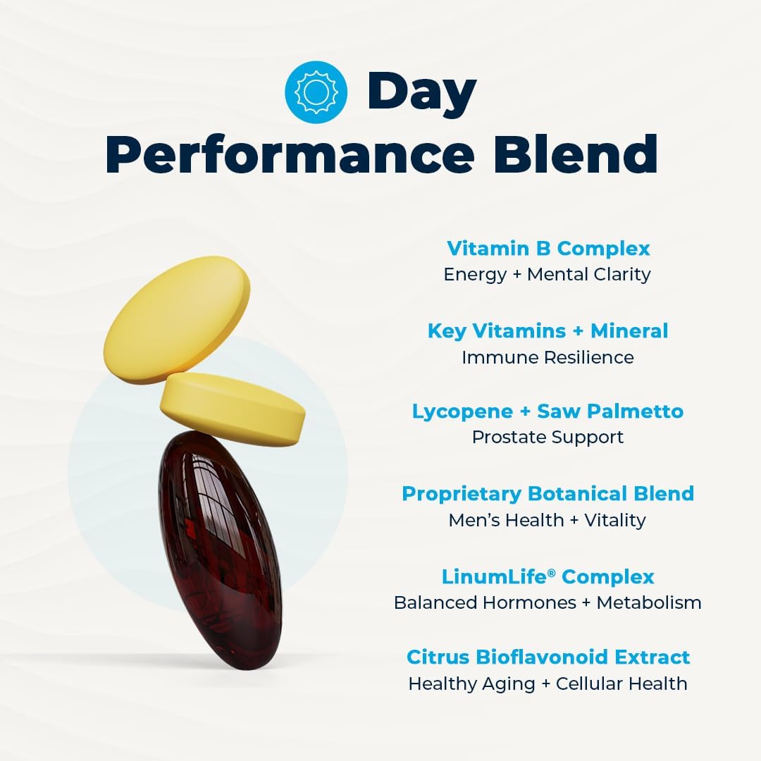 VitaMedica Men’s Multivitamin with Prostate Health Support – Vitamins, Minerals, Omega-3s, and Saw Palmetto – 30 Daily Packs - görsel 3