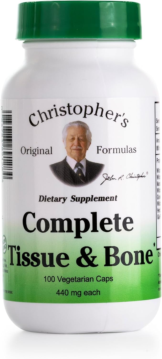 Christopher's Original Formulae Complete Tissue & Bone Formula – 100 Veg Caps - görsel 1