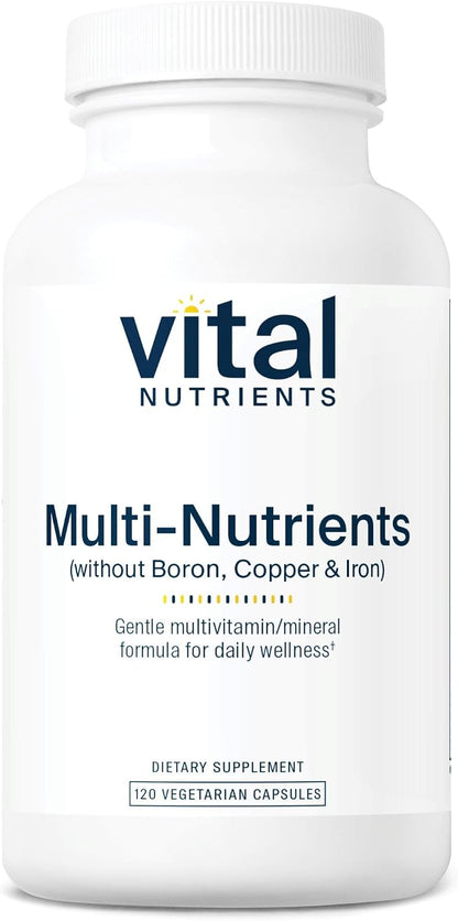 Vital Nutrients Multi-Nutrients 5 Ultra Antioxidant Formula - Methylated Multivitamin with Metafolin, Quercetin - 120 Capsules