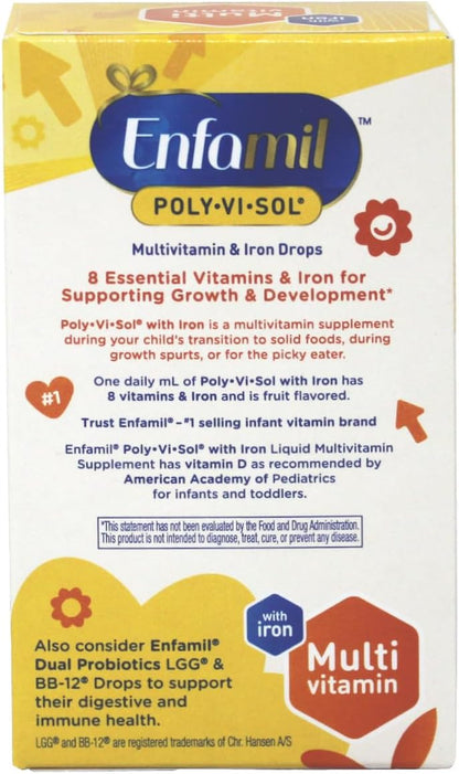 Enfamil Poly-Vi-Sol Multivitamin Supplement Drops with Iron