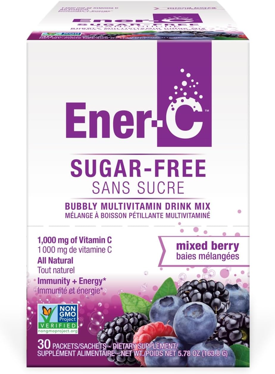 Ener-C Sugar Free Multivitamin Drink Mix - Mixed Berry, 30 Count - görsel 1