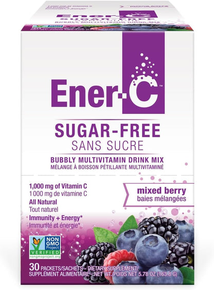 Ener-C Sugar Free Multivitamin Drink Mix - Mixed Berry, 30 Count